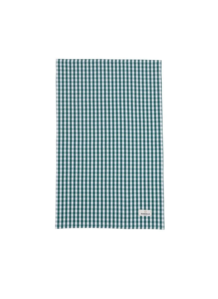 Torchon Imprimé Vichy En Coton | Vert 1 Torchon Imprimé Vichy En Coton | Vert