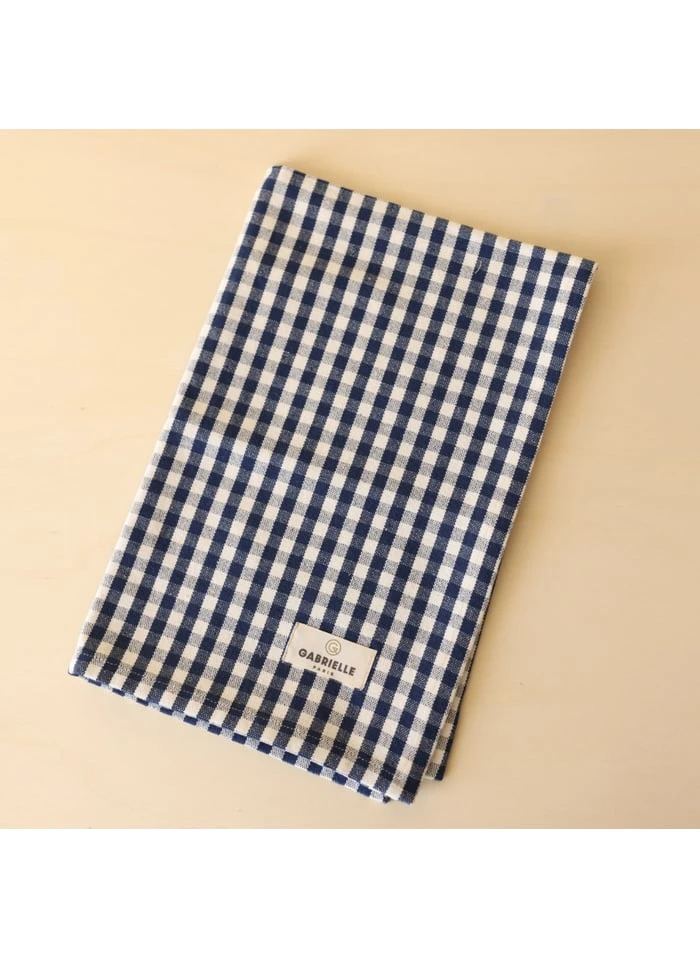 Torchon Imprimé Vichy En Coton | Bleu 2 Torchon Imprimé Vichy En Coton | Bleu – Image 2