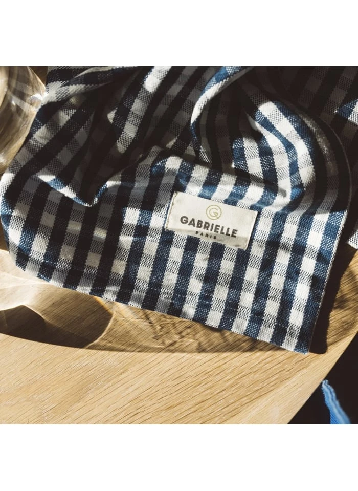 Torchon Imprimé Vichy En Coton | Bleu 3 Torchon Imprimé Vichy En Coton | Bleu – Image 3