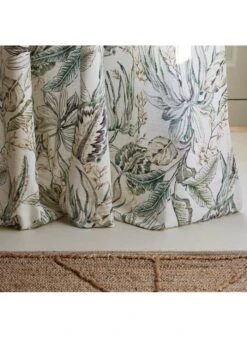 KELADY - Rideau à Oeillets Dorés En Coton | Vert -Intérieur Décoration Magasin 4117184