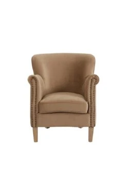 CLAUDE - Fauteuil En Velours | Jaune