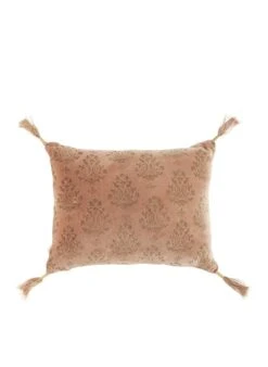 Coussin En Velours De Coton | Rose