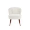 JANE - Jane - Petit Fauteuil De Salon En Velours Bordeaux | Blanc
