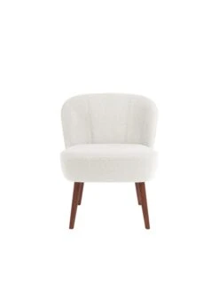 JANE - Jane - Petit Fauteuil De Salon En Velours Bordeaux | Blanc