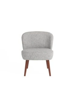 JANE - Jane - Petit Fauteuil De Salon En Velours Bordeaux | Gris