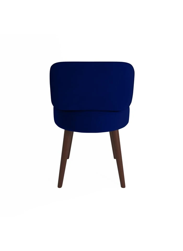 GINA - Gina - Petit Fauteuil En Velours Bleu Nuit | Bleu 3 GINA - Gina - Petit Fauteuil En Velours Bleu Nuit | Bleu – Image 3