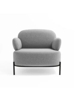 SIENNA - Sienna - Fauteuil En Tissu Gris Foncé | Gris