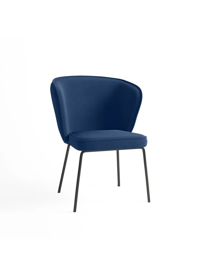 GAYA - Gaya - Chaise En Velours Vert Kaki | Bleu 1 GAYA - Gaya - Chaise En Velours Vert Kaki | Bleu