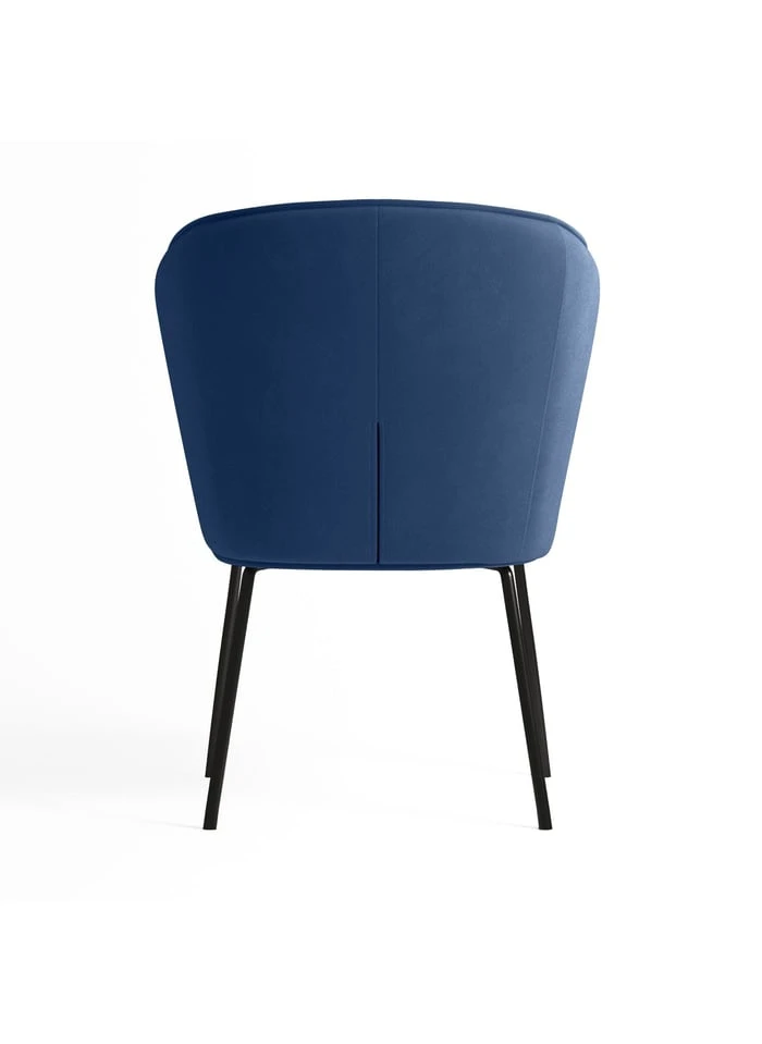 GAYA - Gaya - Chaise En Velours Vert Kaki | Bleu 3 GAYA - Gaya - Chaise En Velours Vert Kaki | Bleu – Image 3