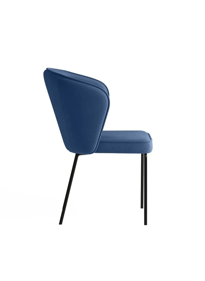 GAYA - Gaya - Chaise En Velours Vert Kaki | Bleu 4 GAYA - Gaya - Chaise En Velours Vert Kaki | Bleu – Image 4