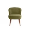 JANE - Jane - Petit Fauteuil De Salon En Velours Bordeaux | Vert