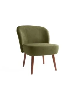 JANE - Jane - Petit Fauteuil De Salon En Velours Bordeaux | Vert -Intérieur Décoration Magasin 4172585