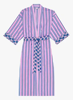 Kimono Imprimé En Coton | Rose