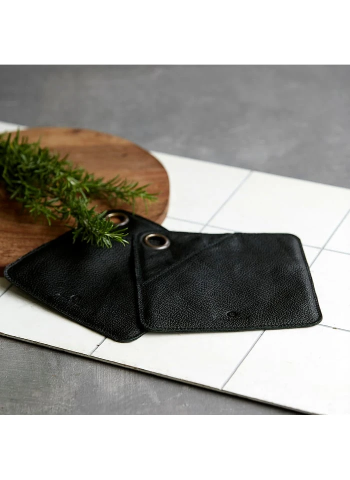 House Doctor Manique En Cuir | Noir 2 House Doctor Manique En Cuir | Noir – Image 2