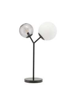 House Doctor Lampe De Table En Verre, Le Fer | Noir