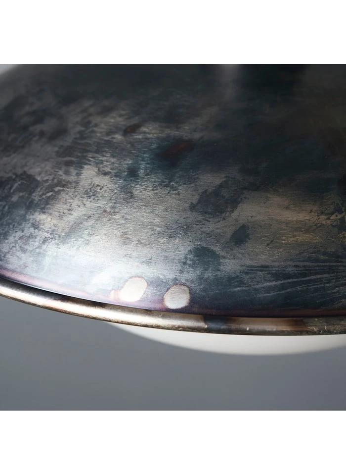 House Doctor Lampe En Le Fer, Verre, Câble De Tissu | Marron 3 House Doctor Lampe En Le Fer, Verre, Câble De Tissu | Marron – Image 3