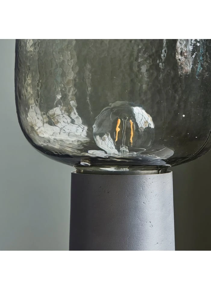 House Doctor Lampe De Table En Aluminium, Verre | Gris 3 House Doctor Lampe De Table En Aluminium, Verre | Gris – Image 3