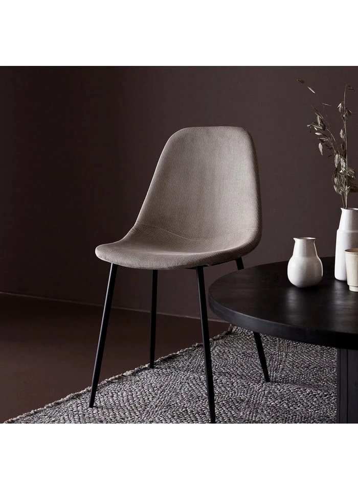 House Doctor Chaise En Polyuréthane, Acier | Beige 2 House Doctor Chaise En Polyuréthane, Acier | Beige – Image 2