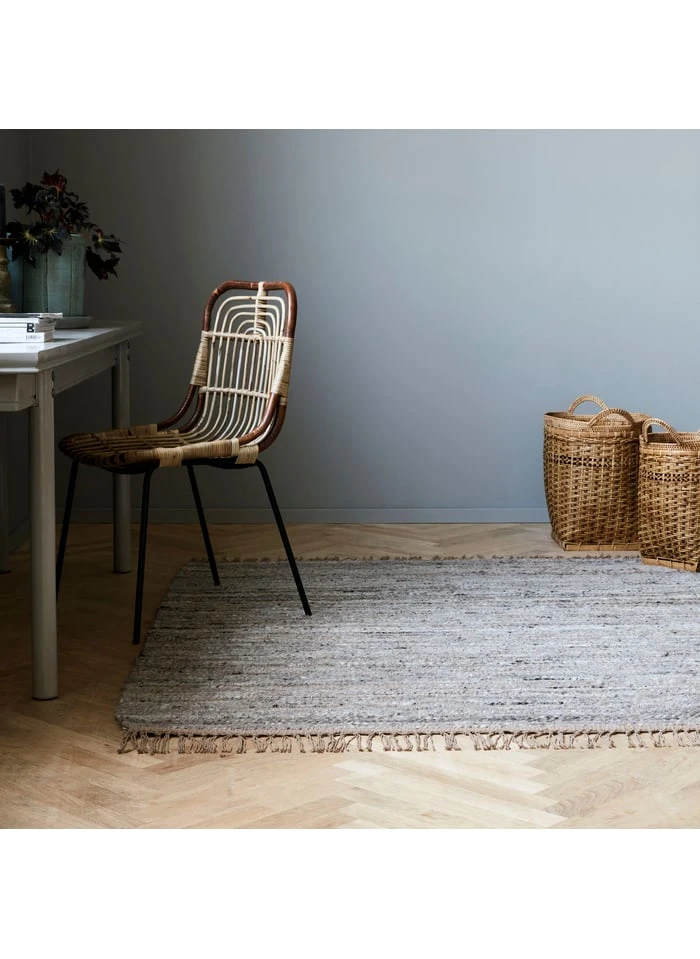 House Doctor Tapis En Fibre De Jute, La Laine, Coton | Gris 2 House Doctor Tapis En Fibre De Jute, La Laine, Coton | Gris – Image 2