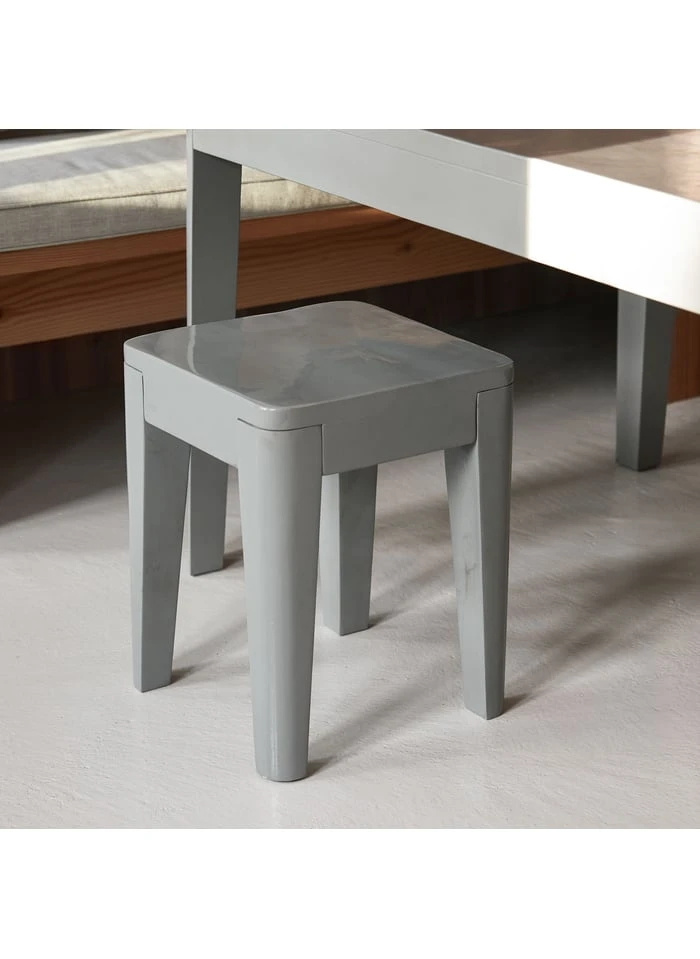 House Doctor Tabouret En Manguier, Le Fer, Laque | Gris 2 House Doctor Tabouret En Manguier, Le Fer, Laque | Gris – Image 2