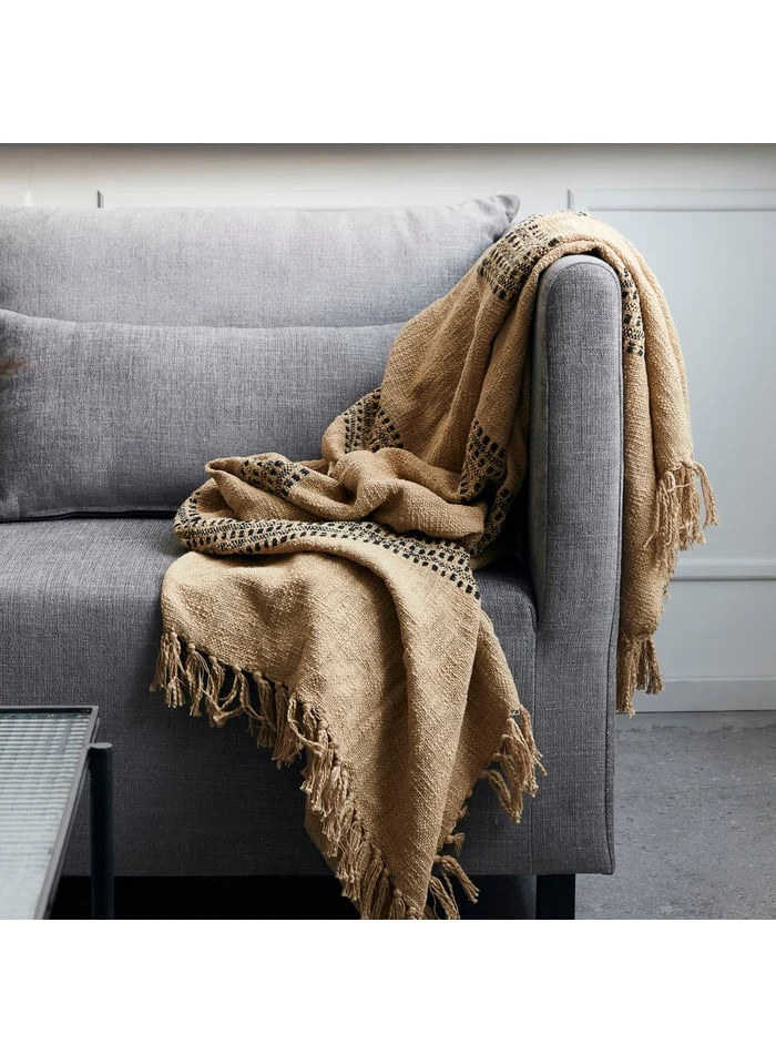 House Doctor Jeté En Coton | Beige 2 House Doctor Jeté En Coton | Beige – Image 2