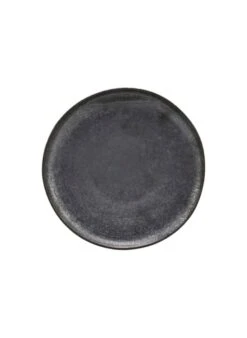 House Doctor Assiette à Déjeuner En Grès | Noir