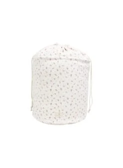 Grand Pochon Imprimé En Gaze De Coton | Rose