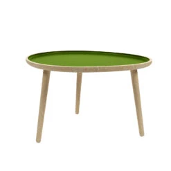 MARSALA - Marsala - Table D'appoint En Bois Et Peinture Céramique Vert Kaki | Vert